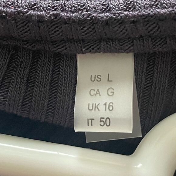 Elie Tahari Navy Short Sleeve Ribbed Twist Waist Maxi Dress - Picture 5 of 6